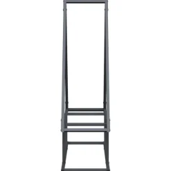 Outlet Robust brændestativ i koldvalset stål | 80x25x90 cm | Farve: Antracitgrå Tilbehør Til Brændeovne & Pejse