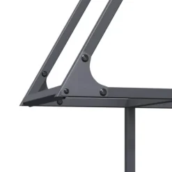 Outlet Robust brændestativ i koldvalset stål | 80x25x90 cm | Farve: Antracitgrå Tilbehør Til Brændeovne & Pejse