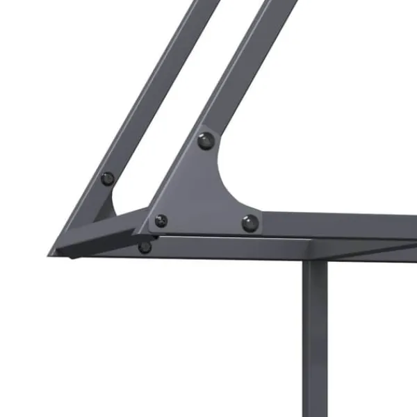 Outlet Robust brændestativ i koldvalset stål | 80x25x90 cm | Farve: Antracitgrå Tilbehør Til Brændeovne & Pejse