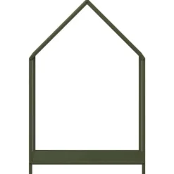 Clearance Robust brændestativ i koldvalset stål | Størrelse: 60x25x90 cm | Farve: Olivengrøn Tilbehør Til Brændeovne & Pejse