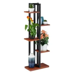 Discount Robust plantehylde med 5 hylder Plantestativer