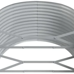 Clearance Robust plantekasse i galvaniseret stål | Størrelse: 322x100x68 cm | Farve: Grå Plantningsbænke