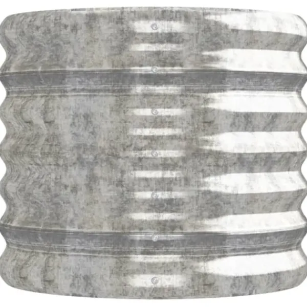 Plantningsbænke^Robust plantekasse i galvaniseret stål | Størrelse: 152x40x36 cm | Farve: Sølv