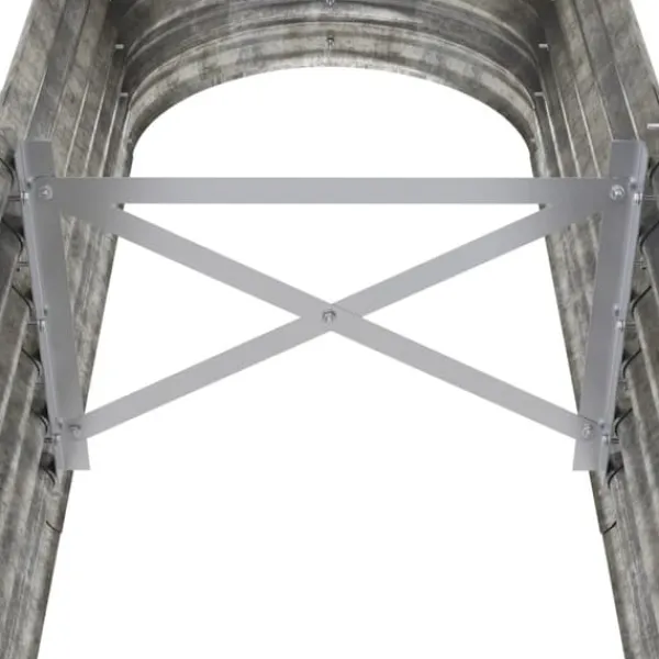 Plantningsbænke^Robust plantekasse i galvaniseret stål | Størrelse: 152x40x36 cm | Farve: Sølv
