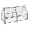 Hot Robust PVC-folie kold ramme med 2 døre Drivhus