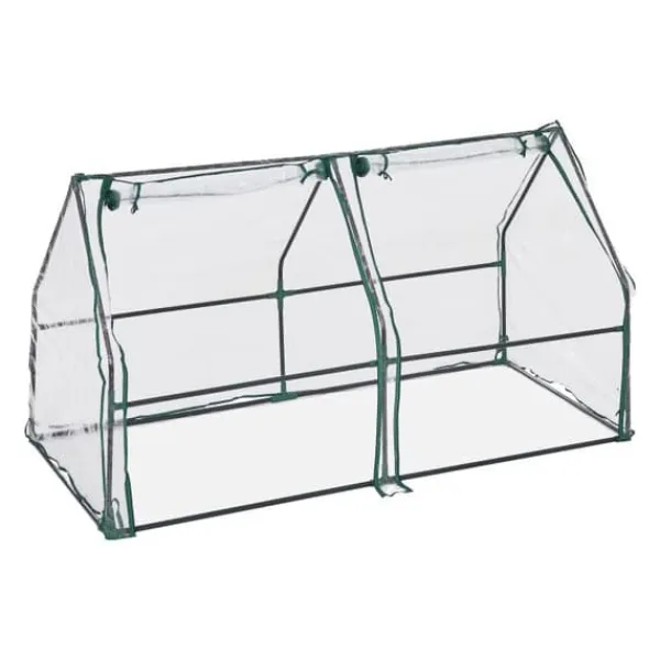 Hot Robust PVC-folie kold ramme med 2 døre Drivhus