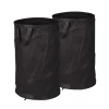 Havekurve^Robust sæt med 2 pop-up bladposer 120 L sort