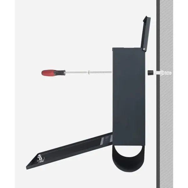 Postkasser & Brevindkast^Rootz antracit stål Postkasse - Postkasse - Postkasse - Pulverlakeret stål - Vejrbestandig - Nem at installere - Sikkert låsesystem - 35cm x 12cm x 42 | CDON