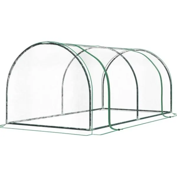 Best Rootz Drivhus - Poly Drivhus - Tunnel Drivhus - Kold Ramme - Plantehus - 200 x 100 x 80 cm Drivhus