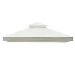 Telte & Lysthuse^Rootz erstatningstag til Metal Havepavillon - Creme - Polyester - 118,11 cm x 157,48 cm x cm