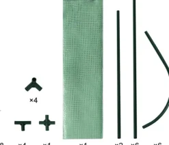 Sale Rootz Film Drivhus - Plantehus - Tomathus - UV resistent - 130cm x 60cm x 50cm - Hele året rundt - Hvid/grøn Drivhus