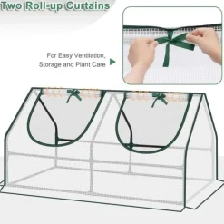 Clearance Rootz Folie Drivhus - Have Shelter - Mini Plant House - Stålramme - Vandtæt film - 120cm x 60cm x 60cm Drivhus