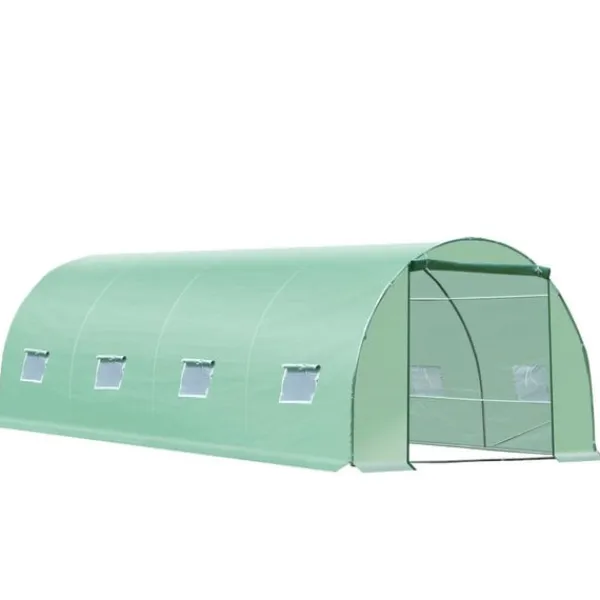 Sale Rootz Folie Drivhus - Tomat Drivhus - Tunnel Kold Ramme - Drivhus - Tomat Folie Drivhus - Grøn - 590 X 300 X 200 CM Drivhus