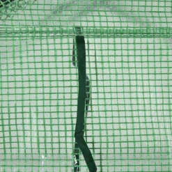 Drivhus^Rootz Folie Drivhus - Walk-in Drivhus Med 8 hylder - Tomat Drivhus - Kold Ramme Med Låge - Stål - PE Plast - Grøn - 143 x 138 x 195 cm
