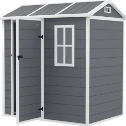 Online Rootz Garden House - Værktøjsskur - Opbevaring af udendørs udstyr - Vejrbestandig og låsbar - 186 cm x 130 cm x 199 cm Skure, Garager & Carports