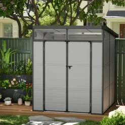 Rootz Garden Shed Bike Shelter - Værktøjsopbevaring - Låselige døre - Holdbar og vejrbestandig - 1,9 m x 1,9 m x 2,15m Skure, Garager & Carports