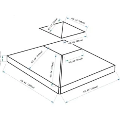 Clearance Rootz Gazebo Udskiftningstag - Udskiftningsbaldakin - Dobbeltlagstag - Pavillontag - Metal - Dybgrå - 300cm x 300co. Telte & Lysthuse