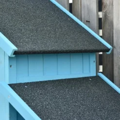 Outlet Rootz Haveskur - Haveskur - Haveskur Værktøj - Opbevaringsredskabsskur - Træ - Himmelblå - 130 x 54,5 x 180 cm Skure, Garager & Carports