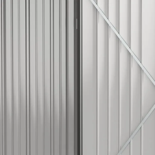 Best Rootz Haveskur - Værktøjsskur - Udendørs opbevaring - Vejrbestandig - Låsbar dør - Rummeligt interiør - 161,5 cm x 94,5 cm x 196 cm - Galvaniseret stå | CDON Skure, Garager & Carports