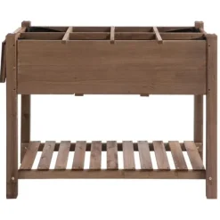 Plantningsbænke^Rootz højbed i træ - Haveplantestativ - Blomsterkasse - Urtepotte - Blomsterbed - Urtebed - 123 x 54 x 74 cm
