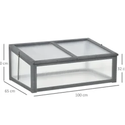 Online Rootz Mini -Greenhouse - Lille Garden Greenhouse - Plant Shelter - Good Light Permeability - 100L X 65B X 40H cm Drivhus