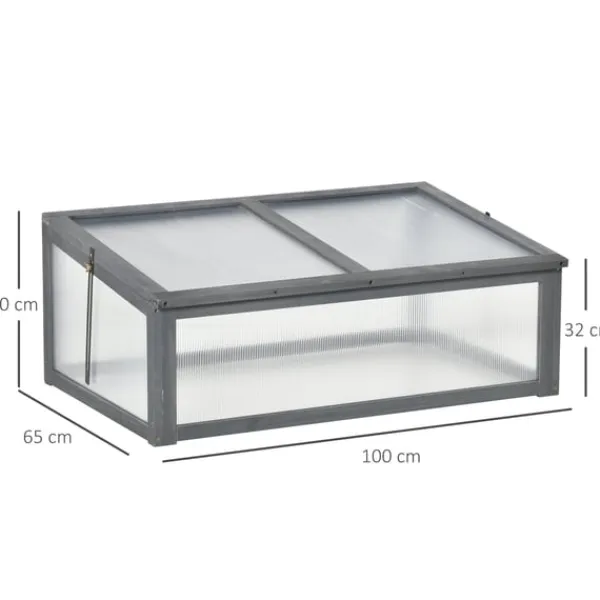 Online Rootz Mini -Greenhouse - Lille Garden Greenhouse - Plant Shelter - Good Light Permeability - 100L X 65B X 40H cm Drivhus