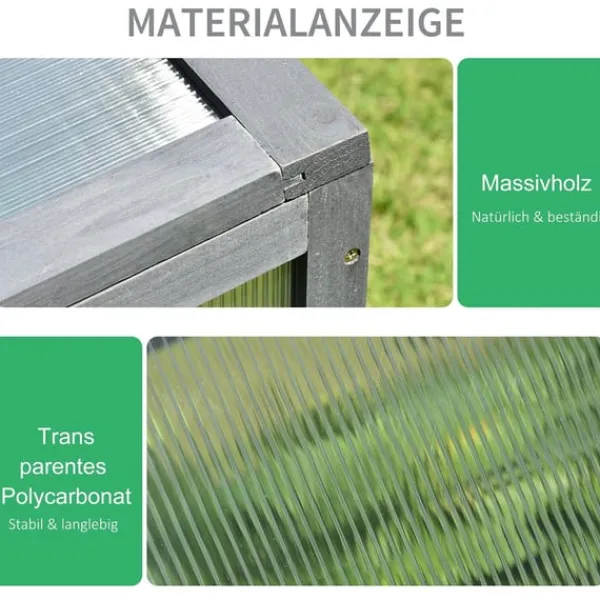 Online Rootz Mini -Greenhouse - Lille Garden Greenhouse - Plant Shelter - Good Light Permeability - 100L X 65B X 40H cm Drivhus