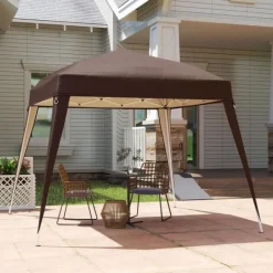 Discount Rootz Pavilion Replacement Roof - Tarpaulin - Telt Cover - UPF50+ Sun Protection - Oxford Fabric - 240 cm x 240 cm (øverst) 300 cm x 300 cm (base) Telte & Lysthuse