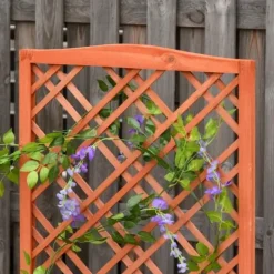 Buer, Spalier, Lysthuse Uden Tag^Rootz Plantekasse - Højbed - Blomsterstativ - Grantræ - Gul - 60 x 30 x 122,5 cm