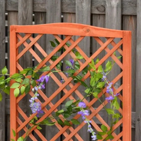 Buer, Spalier, Lysthuse Uden Tag^Rootz Plantekasse - Højbed - Blomsterstativ - Grantræ - Gul - 60 x 30 x 122,5 cm
