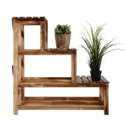 Plantestativer^Rootz Plantetrappe - Bruin - Fyrtræ - 31,49 cm x 31,49 cm x 31,49 cm
