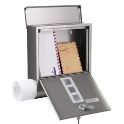 Online Rootz Postkasse - Vægpostkasse - Vægpostkasse - Postkasse i rustfrit stål - Vægmonteret postkasse - Postmonteret postkasse - Postkasse til breve - Søl | CDON Postkasser & Brevindkast