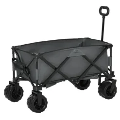 Rootz Transportvogn - Havevogn - Strandvogn - Teleskophåndtag - Justerbart håndtag - Metal - Oxford - Mørkegrå - 108 x 53 x 59-89 cm Haveværktøj