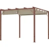 Best ROOTZ 3X3 M Garden Pergola - Terrasse baldakin - gårdhaveafdækning - UPF30+ solbeskyttelse - aluminiumsramme - 299x296x232 cm Buer, Spalier, Lysthuse Uden Tag