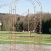 Discount Rose Arch med hegn - klatreplantestøtte - jernholdbarhed, havedekorationsport Buer, Spalier, Lysthuse Uden Tag