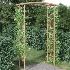 Buer, Spalier, Lysthuse Uden Tag^Rosenbue i bambus - Stabil konstruktion | Størrelse: 118x40x187 cm