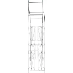 Discount Rosenbue med spydspidsdesign - Havebue i mørkegrøn | Størrelse: 129x283 cm Buer, Spalier, Lysthuse Uden Tag