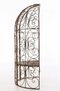 Hot Rosie Antique Brown Metal Half Gazebo with Built-in Bench - Garden Trellis for Climbing Plants, 178cm Buer, Spalier, Lysthuse Uden Tag