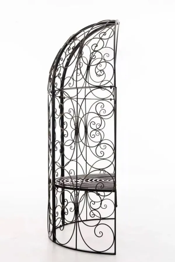 Sale Rosie Half Gazebo with Bench - Bronze Metal Garden Trellis Arbour - 178cm Height Buer, Spalier, Lysthuse Uden Tag