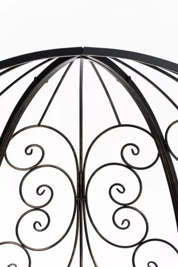 Sale Rosie Half Gazebo with Bench - Bronze Metal Garden Trellis Arbour - 178cm Height Buer, Spalier, Lysthuse Uden Tag