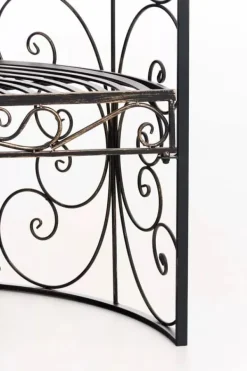 Sale Rosie Half Gazebo with Bench - Bronze Metal Garden Trellis Arbour - 178cm Height Buer, Spalier, Lysthuse Uden Tag