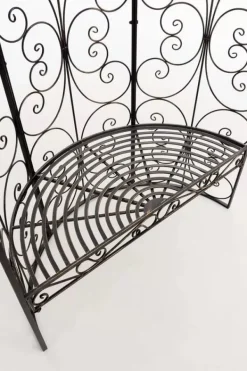 Sale Rosie Half Gazebo with Bench - Bronze Metal Garden Trellis Arbour - 178cm Height Buer, Spalier, Lysthuse Uden Tag