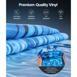 New Rund Pool Liner 33ft, Unibead Style Pool Liner, 52in væghøjde Pool- & Spatilbehør
