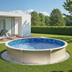 New Rund Pool Liner 33ft, Unibead Style Pool Liner, 52in væghøjde Pool- & Spatilbehør