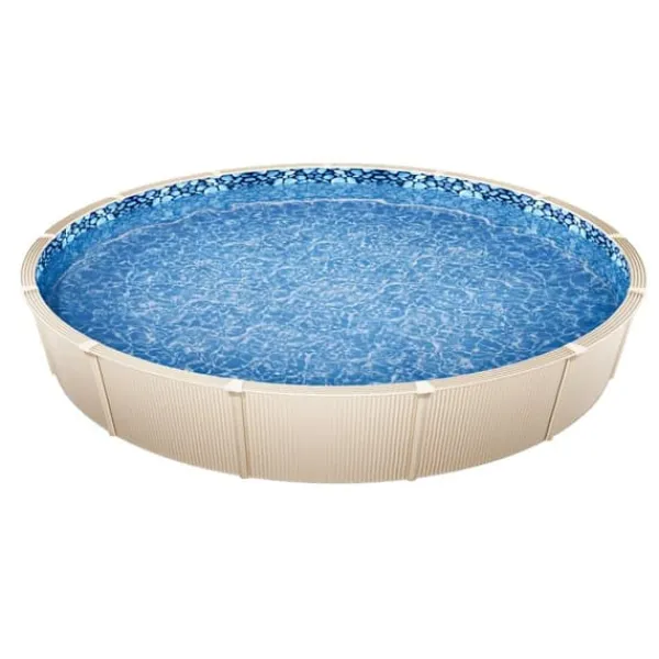 New Rund Pool Liner 33ft, Unibead Style Pool Liner, 52in væghøjde Pool- & Spatilbehør