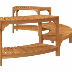 Spa & Udendørsbad^Rund udendørs spabad omkreds i solid akacietræ | Størrelse: 272 x 120 x 55.5 cm | Farve: Brun