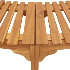 Spa & Udendørsbad^Rund udendørs spabad omkreds i solid akacietræ | Størrelse: 272 x 120 x 55.5 cm | Farve: Brun