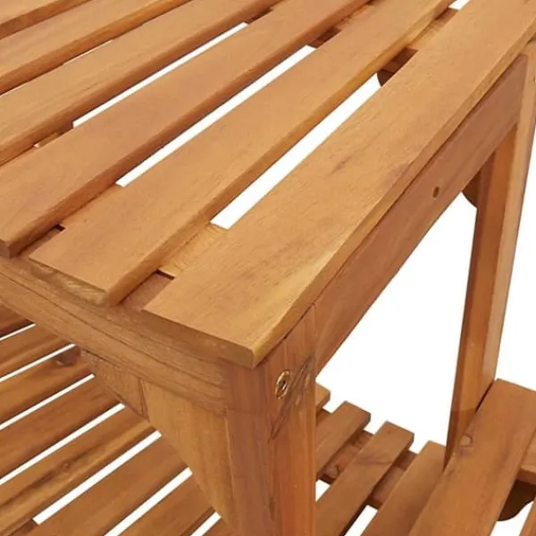 Spa & Udendørsbad^Rund udendørs spabad omkreds i solid akacietræ | Størrelse: 272 x 120 x 55.5 cm | Farve: Brun