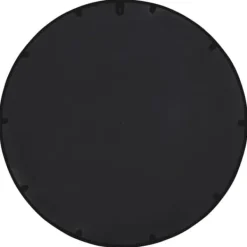 Havedekorationer^Rundt havespejl i jern - Slidstærkt og dekorativt | Størrelse: 60x4 cm | Farve: Sort