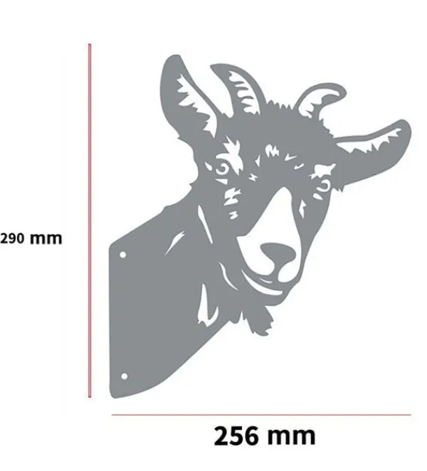 Sale Rustdekoration til haven goat Havedekorationer